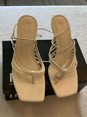 White Strappy Square-Toe Sandal size 7M retail $69. . SKU 3011